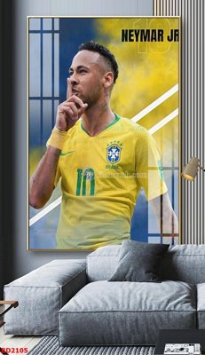 File gốc File tranh treo bóng đá BD2105 (in ấn) màu sắc trung thực