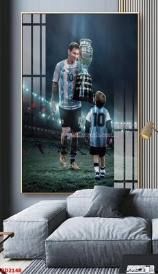 File in trần File tranh treo bóng đá BD2148 (bản gốc) trời sao