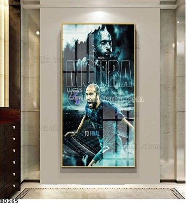 Download file gốc File tranh treo bóng đá BD264 (in mica) logo