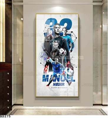 File tranh gốc File tranh treo bóng đá BD274 (bản đẹp) độc quyền