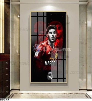 File gốc File tranh treo bóng đá BD278 (in tráng gương) sang trọng