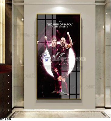 File gốc File tranh treo bóng đá BD289 (PNG) chất lượng cao