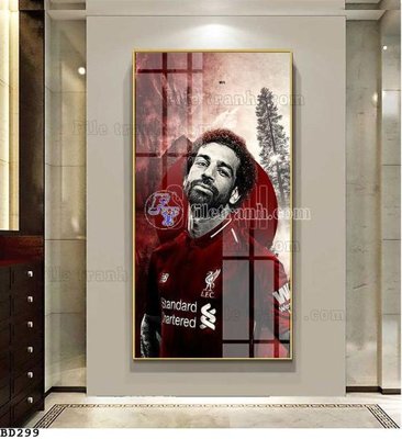 Download file gốc File tranh treo bóng đá BD298 (in lụa) tranh 3D
