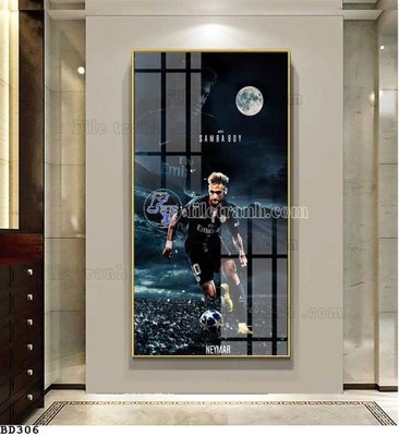 File gốc File tranh treo bóng đá BD305 (dành cho trang trí nội thất)