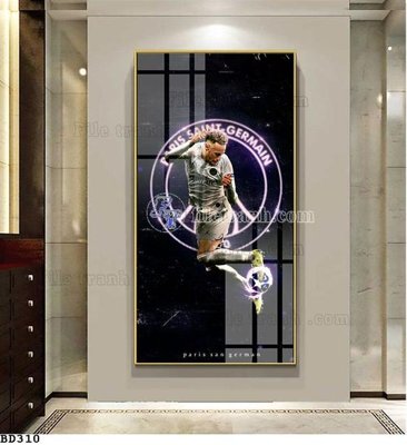 File gốc File tranh treo bóng đá BD309 (in lụa) tranh mã đáo