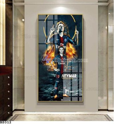 File in trần File tranh treo bóng đá BD311 (file gốc) chủ đề vũ trụ