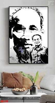 File gốc File tranh bác hồ in ấn BH135 (phong cách) tối giản