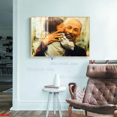 File tranh File tranh bác hồ in ấn BH150 (bản gốc) treo quán cafe