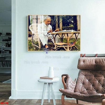 File PSD File tranh bác hồ in ấn BH176 (bản gốc) đã tách nền