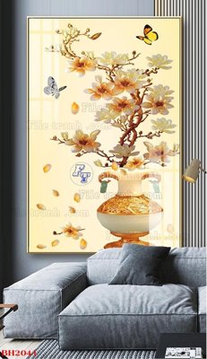 File ảnh File tranh bình hoa B2041 (gốc) in poster