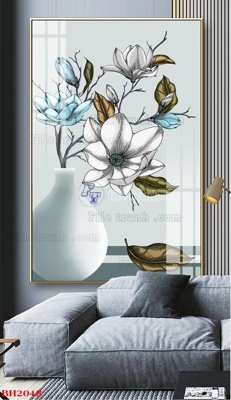 Tệp tin gốc File tranh bình hoa B2048 (chất lượng cao) File tranh bình hoa B2048