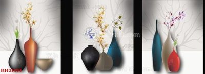 File tranh File tranh bình hoa B2059 (ảnh gốc) in trần 3D