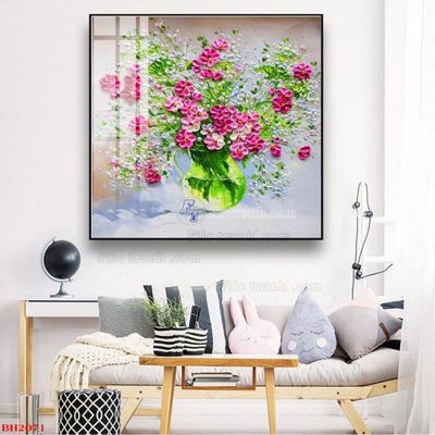 File tranh trang trí File tranh bình hoa B2071 (file gốc)