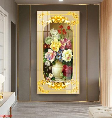 File gốc File tranh bình hoa B2077 (PSD/TIFF) độ phân giải cao