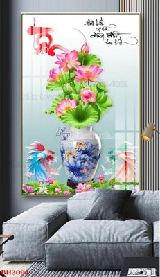 Tệp tin gốc File tranh bình hoa B2094 (chất lượng cao) File tranh bình hoa B2094