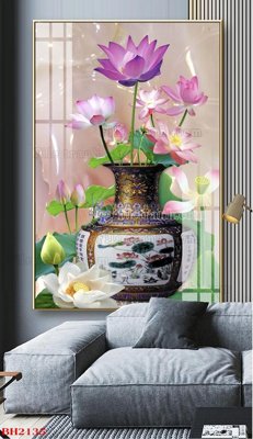 File gốc File tranh bình hoa B2135 (cho in 3D) độc đáo