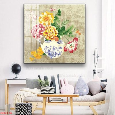 File gốc File tranh bình hoa B2136 (in mica) cắt laser