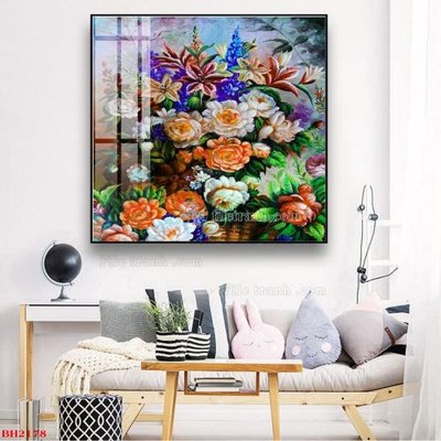 File gốc in ấn File tranh bình hoa B2178 chất lượng vượt trội