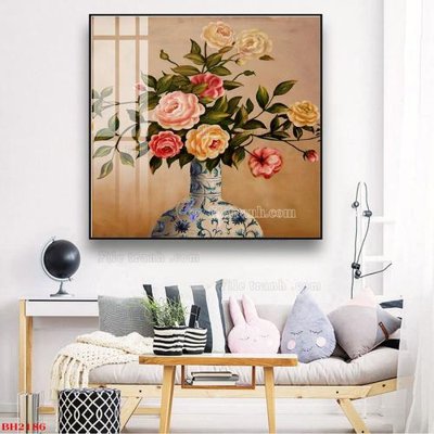 Download file gốc File tranh bình hoa B2186 (in mica) logo