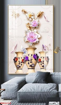 Tải về hình ảnh gốc File tranh bình hoa B2215 sắc nét