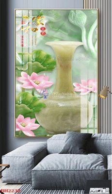 Tải file File tranh bình hoa B2232 (ảnh gốc) in tráng gương