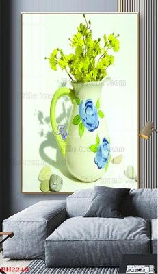 File tranh File tranh bình hoa B2249 (gốc) in backlit film