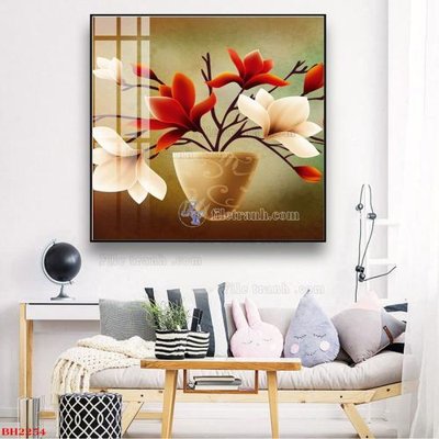 File tranh File tranh bình hoa B2254 (gốc) chủ đề trừu tượng