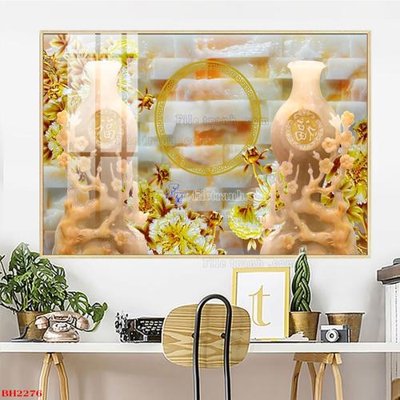 Chi tiết file ảnh File tranh bình hoa B2276 sắc nét