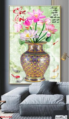 Tải về hình ảnh gốc File tranh bình hoa B2281 sắc nét