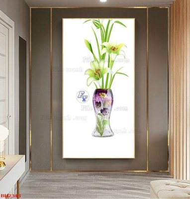 Download file tranh File tranh bình hoa B2343 (file gốc PSD)