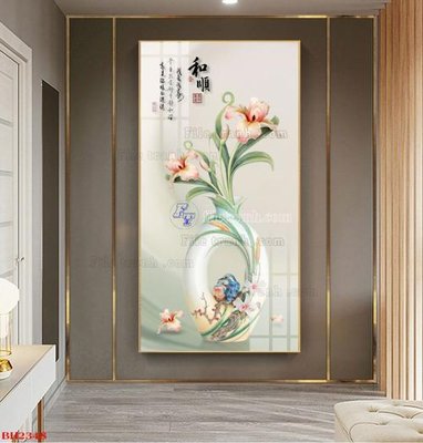 Download file tranh File tranh bình hoa B2348 (file gốc PSD)