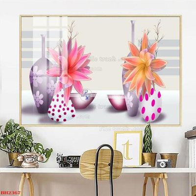 File gốc File tranh bình hoa B2367 (thiết kế) độc quyền