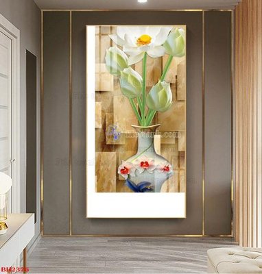 File gốc File tranh bình hoa B2376 cho in ấn và thiết kế