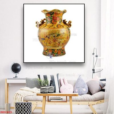 Hình ảnh gốc File tranh bình hoa B2405 (để in khổ lớn)