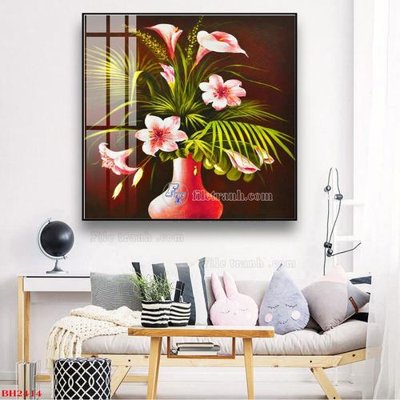 File tranh ảnh gốc File tranh bình hoa B2414 dùng cho in khổ lớn