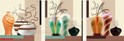 Tải file File tranh bình hoa B2436 (ảnh gốc) in tranh kính