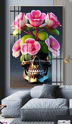 File ảnh File tranh bình hoa 5D hoa đẹp BH4019 (gốc) in Hiflex