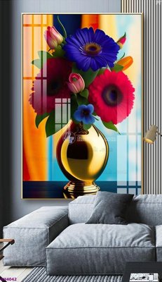 Tải file File tranh bình hoa 5D hoa đẹp BH4042 (gốc) để in ấn ngay