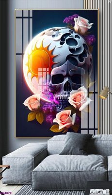 Download file gốc File tranh bình hoa 5D hoa đẹp BH4079 (in mica) 3D