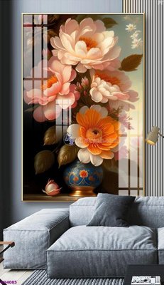 Tải file tranh File tranh bình hoa 5D hoa đẹp BH4085 (gốc) tại Filetranh.com