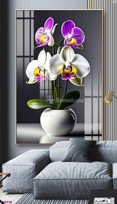 Tải file gốc File tranh bình hoa 5D hoa đẹp BH4120 (để in lụa)