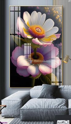 Download file gốc File tranh bình hoa 5D hoa đẹp BH4193 (in lụa) tranh 3D