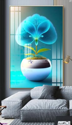 File tranh File tranh bình hoa 5D hoa đẹp BH4197 (ảnh gốc) độ nét vượt trội