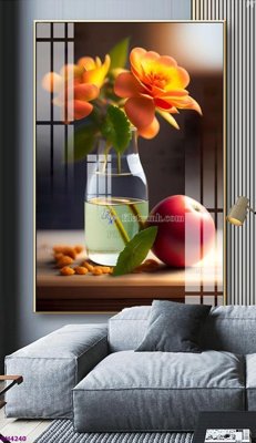 File gốc File tranh bình hoa 5D hoa đẹp BH4240 (PNG) chất lượng cao