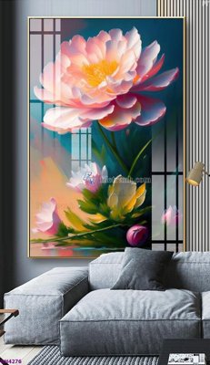 Tải về hình ảnh gốc File tranh bình hoa 5D hoa đẹp BH4276 sắc nét