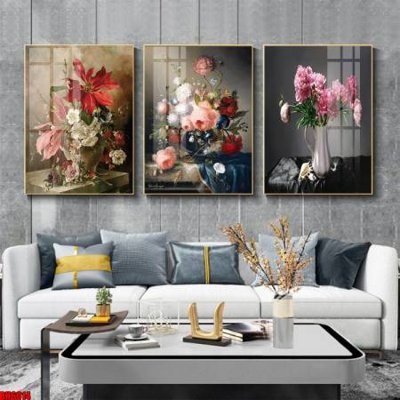 Tải file File tranh bộ 3 bình hoa phong cách cổ điển BH6014 (ảnh gốc) in tranh kính