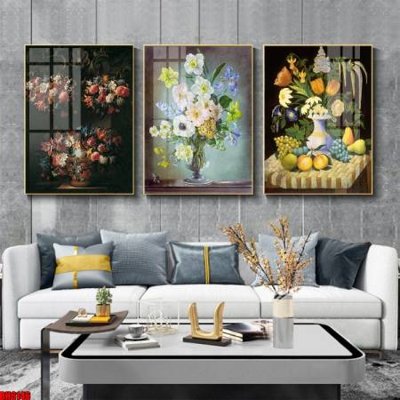 File in ấn cao cấp File tranh bộ 3 bình hoa phong cách cổ điển BH6146 (file gốc)