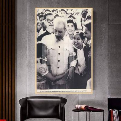 File tranh File in tranh bác hồ chất lượng cao BH8004 (gốc) chủ đề con người