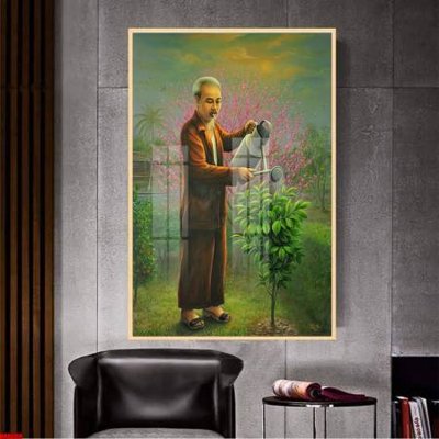 File gốc in mica File in tranh bác hồ chất lượng cao BH8009 chất lượng