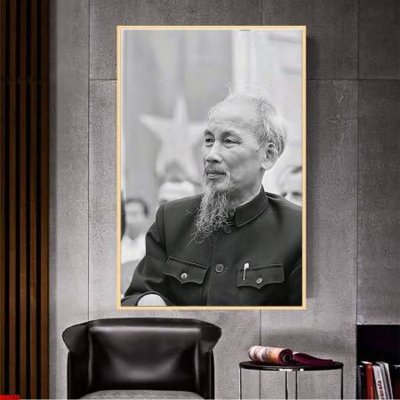 File gốc File in tranh bác hồ chất lượng cao BH8025 (in lụa) tranh mã đáo